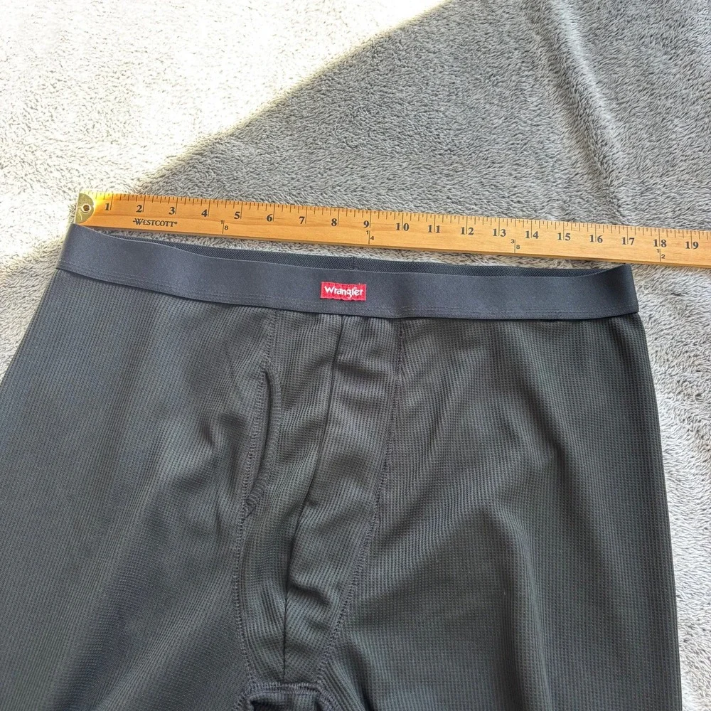 Wrangler Men Thermal Pants XL Waffle Knit Stirrup Base Layer Skiing Hiking 21539